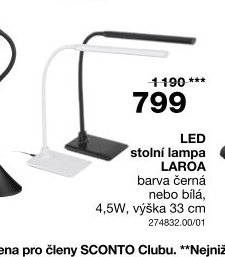 LED stolní lampa LAROA