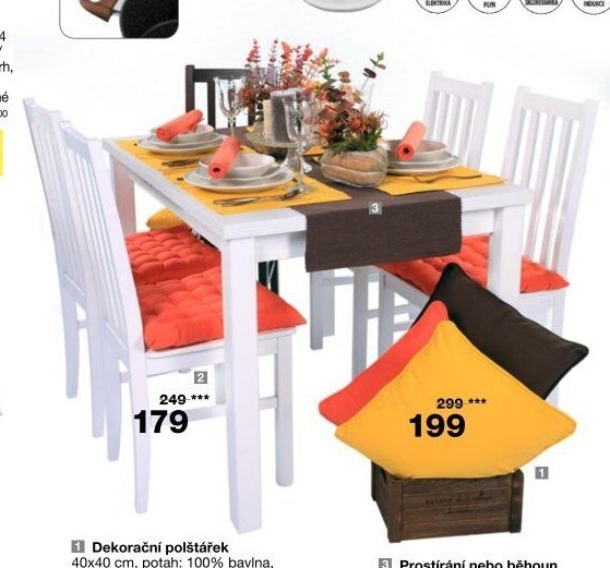 Dekorační polštářek 40x40 cm, potah: 100% bavlna, výplň: polyester, různé barvy