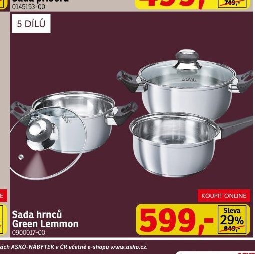 Sada hrnců Green Lemmon