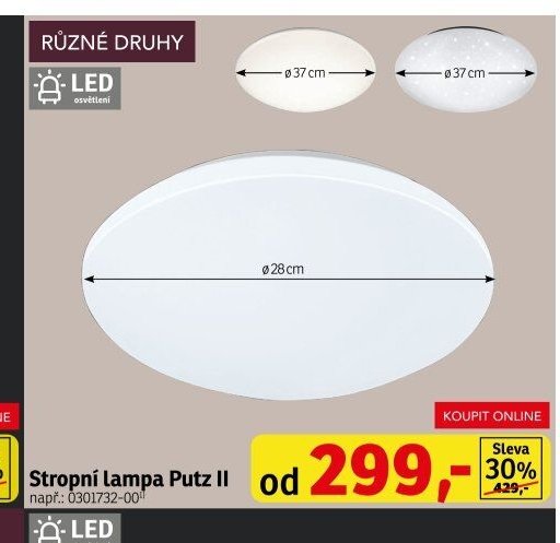 Stropní lampa Putz II
