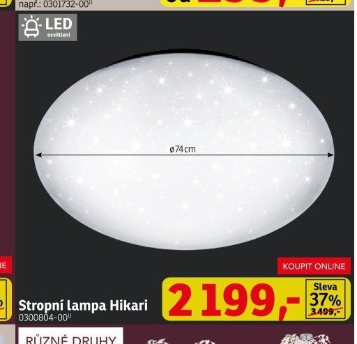 Stropní lampa Hikari