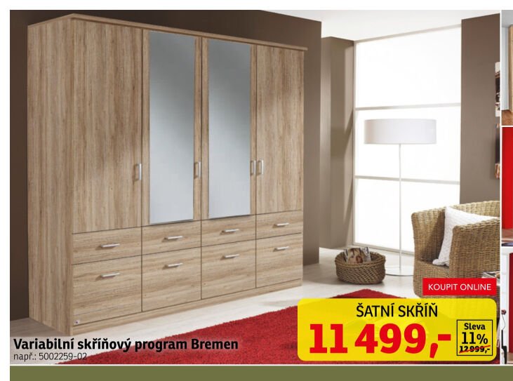 Variabilní skříňový program Bremen