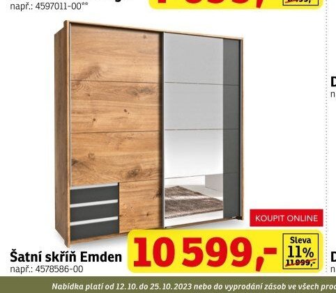 Šatní skříň Emden
