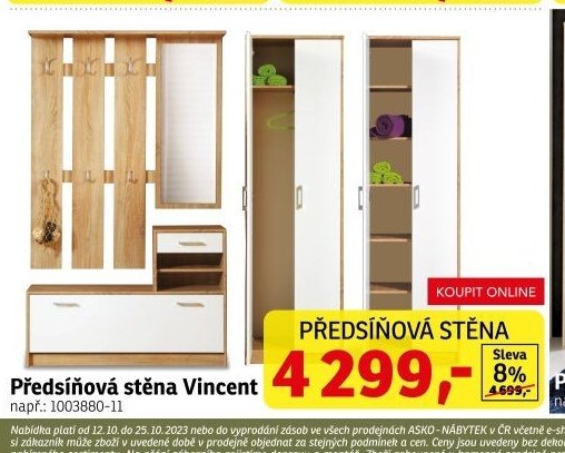Předsíňová stěna Vincent