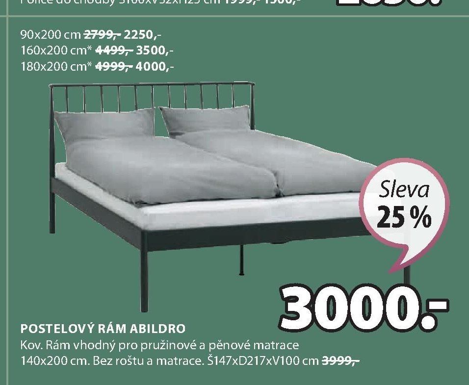 Postelový rám ABILDRO