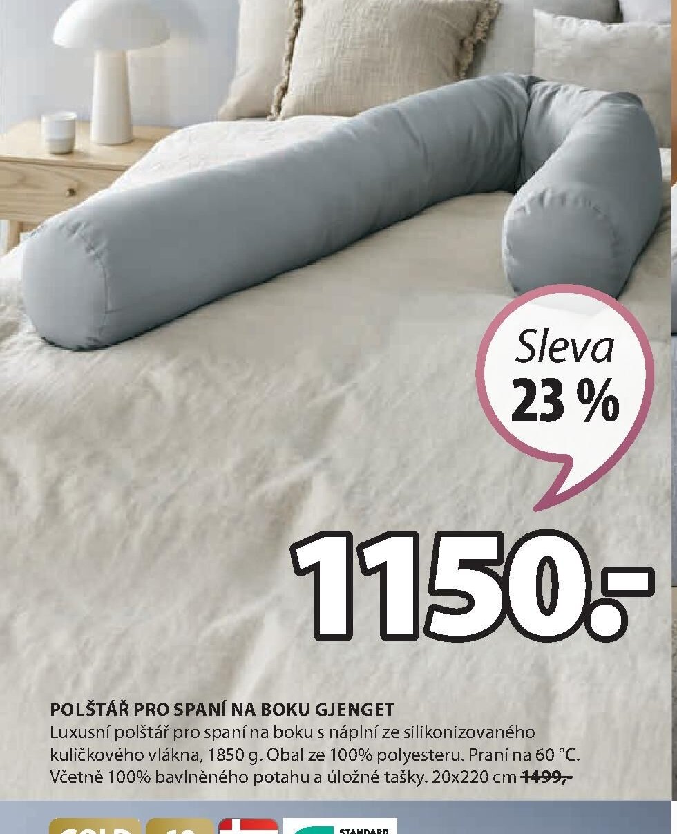 POLŠTÁŘ PRO SPANÍ NA BOKU GJENGET