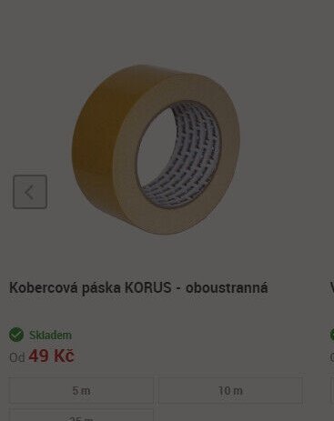 Kobercová páska KORUS - oboustranná