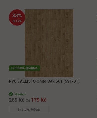 PVC CALLISTO Ohrid Oak S61 (591-01)