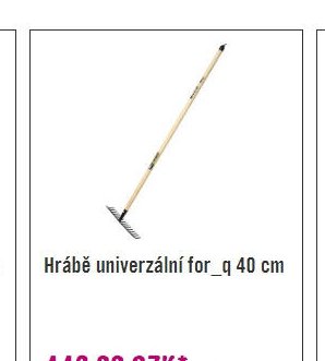 Hrábě univerzální for_q 40 cm