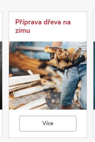 Příprava dřeva na zimu