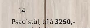 Psací stůl, bílá