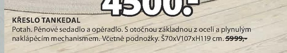 KŘESLO TANKEDAL