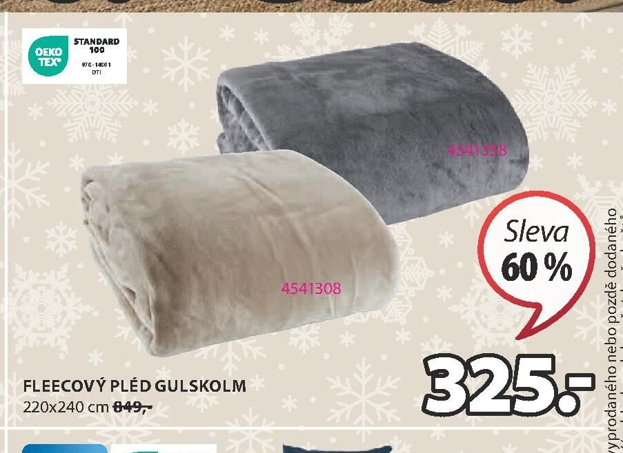 FLEECOVÝ PLÉD GULSKOLM
