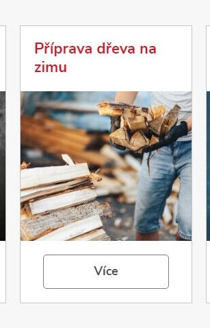Příprava dřeva na zimu