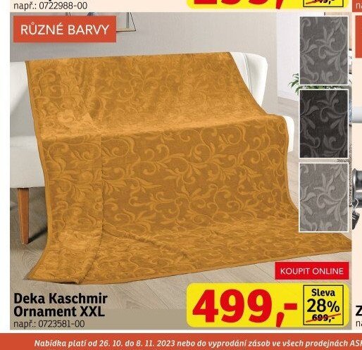 Deka Kaschmir Ornament XXL