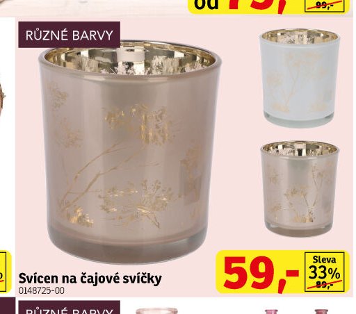 Svícen na čajové svíčky
