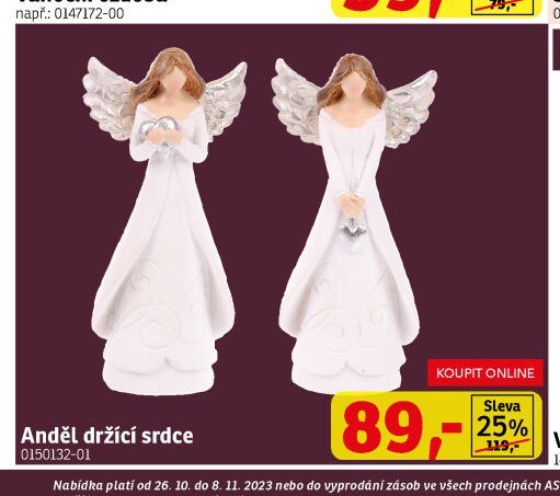 Anděl držící srdce