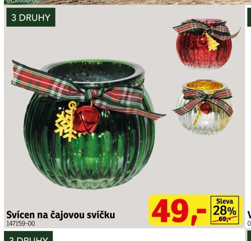 Svícen na čajovou svíčku