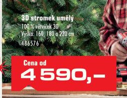 3D stromek umělý