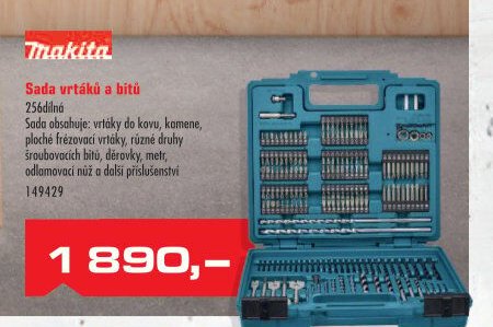 Sada vrtáků a bitů 256dílná
