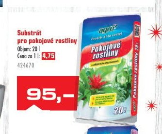 Substrát pro pokojové rostliny