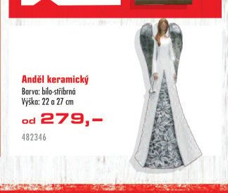 Anděl keramický