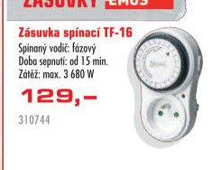 Zásuvka spínací TF-16