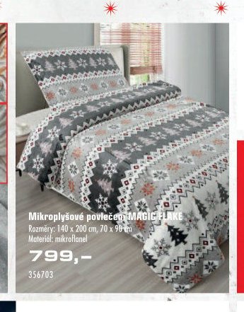 Mikroplyšové povlečení MAGIC FLAKE