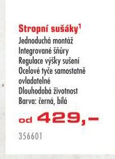 Stropní sušáky