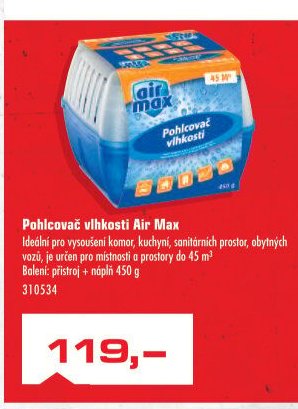 Pohlcovač vlhkosti Air Max