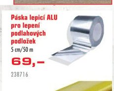 Páska lepicí ALU pro lepení podlahových podložek
