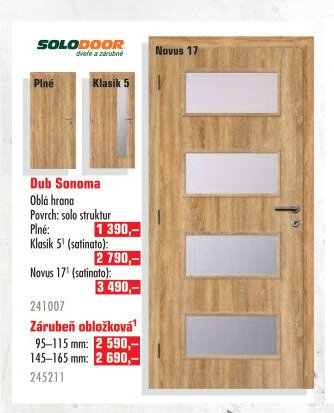 Dveře Solodoor Novus 17 Dub Sonoma