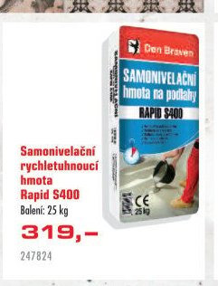 Samonivelační rychletuhnoucí hmota Rapid S400