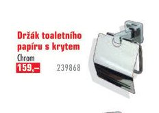 Držák toaletního papíru s krytem Chrom