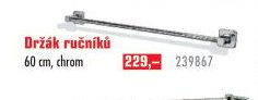 Držák ručníků 60 cm, chrom