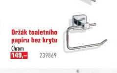 Držák toaletního papíru bez krytu Chrom