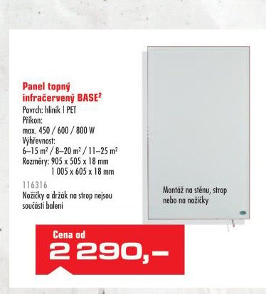 Panel topný infračervený BASE