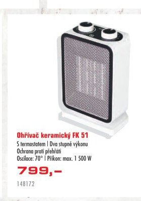 Ohřívač keramický FK 51