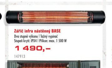Zářič infra nástěnný BASE