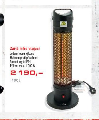 Zářič infra stojací