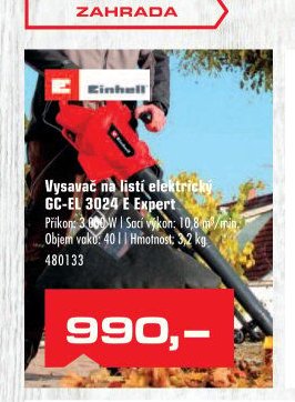 Vysavač na listí elektrický GC-EL 3024 E Expert