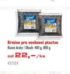 Krmivo pro venkovní ptactvo