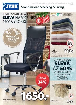 akční leták Jysk 25.10.2023-26.11.2023