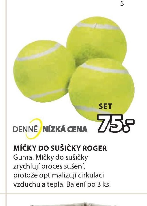 MÍČKY DO SUŠIČKY ROGER