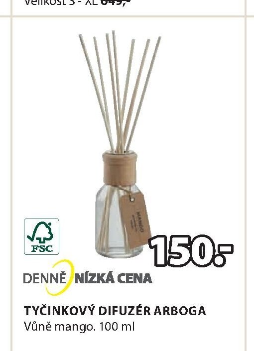 TYČINKOVÝ DIFUZÉR ARBOGA