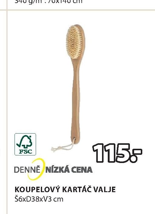 KOUPELOVÝ KARTÁČ VALJE