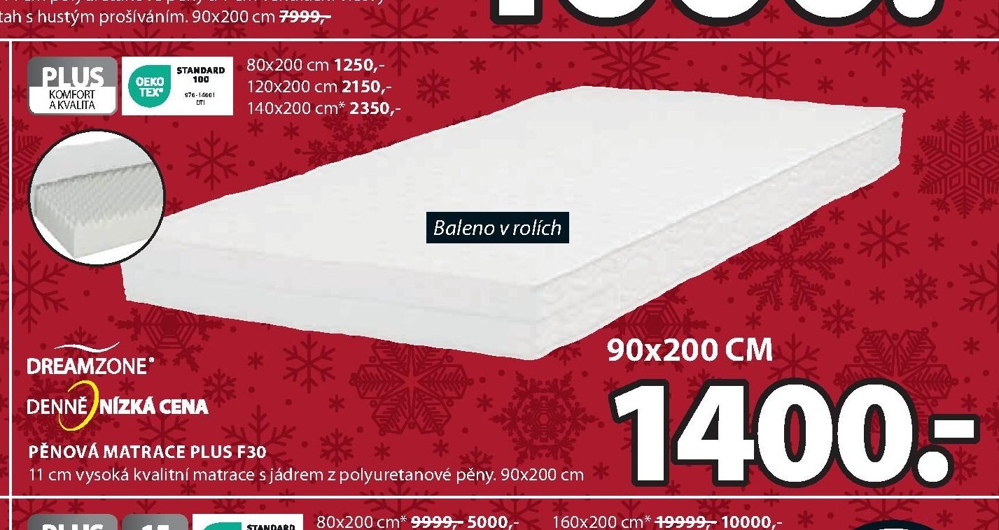 Pěnová matrace PLUS F30