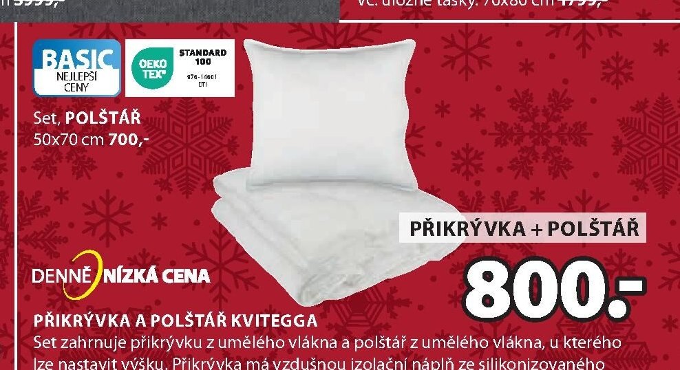 PŘIKRÝVKA A POLŠTÁŘ KVITEGGA