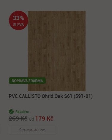 PVC CALLISTO Ohrid Oak S61 (591-01)