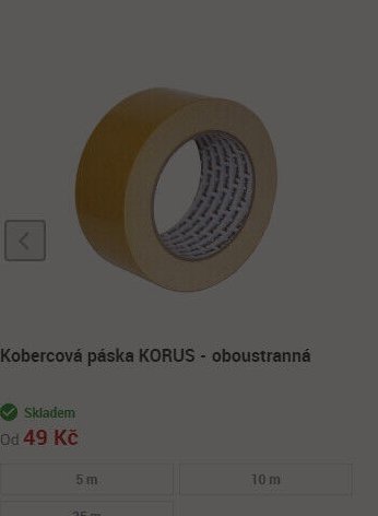 Kobercová páska KORUS - oboustranná